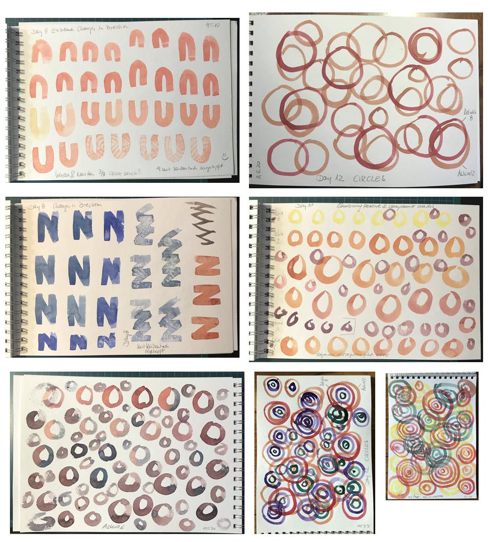 Watercolour Workout 14 days of trills - image 4 - student project