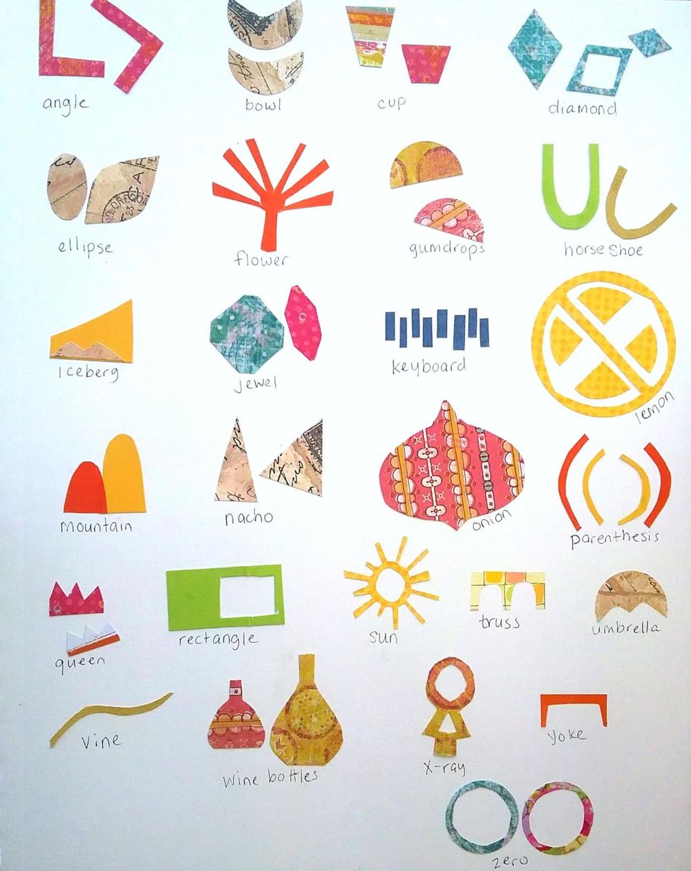 Stitch Collage & Shape Chart - image 1 - student project