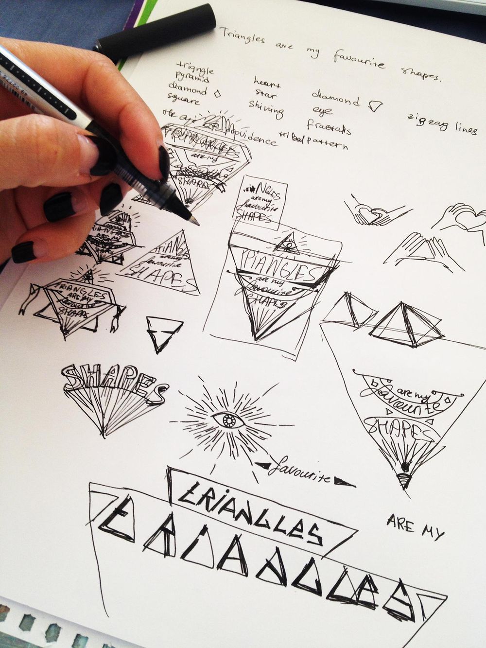 Triangles are my favorite shapes Skillshare Student Project