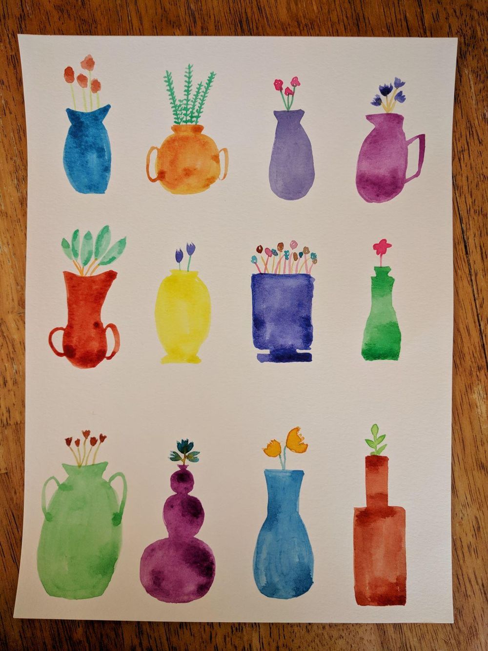 Vase Cards for Mother's Day - image 1 - student project