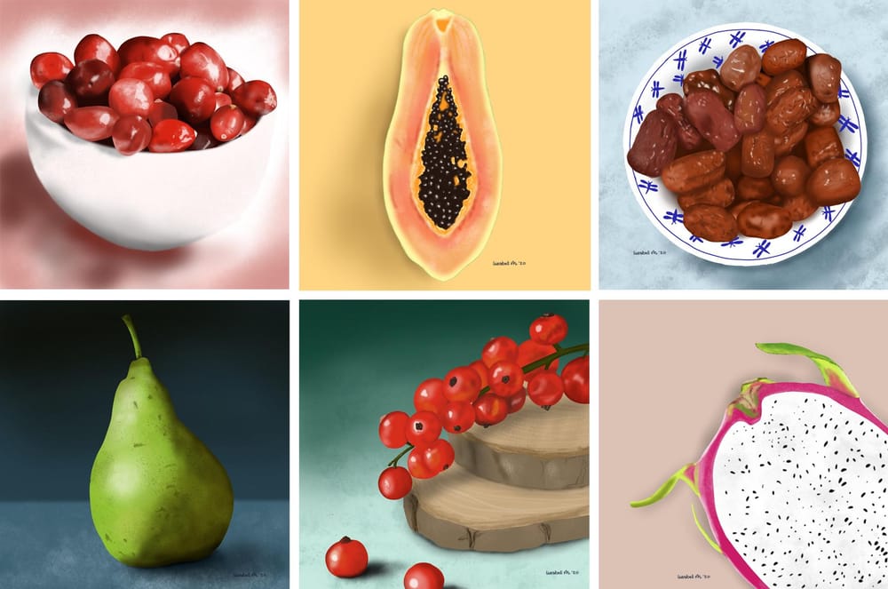 Drawing fruits and nuts for 30 days - image 5 - student project