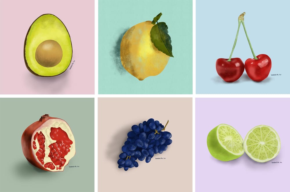 Drawing fruits and nuts for 30 days - image 2 - student project