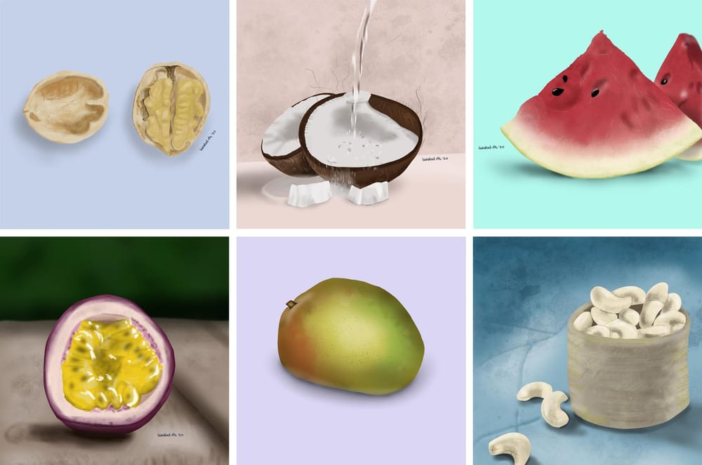 Drawing fruits and nuts for 30 days - image 4 - student project