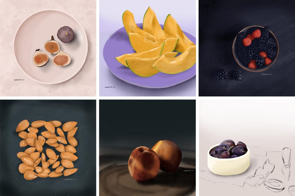 Drawing fruits and nuts for 30 days - image 3 - student project