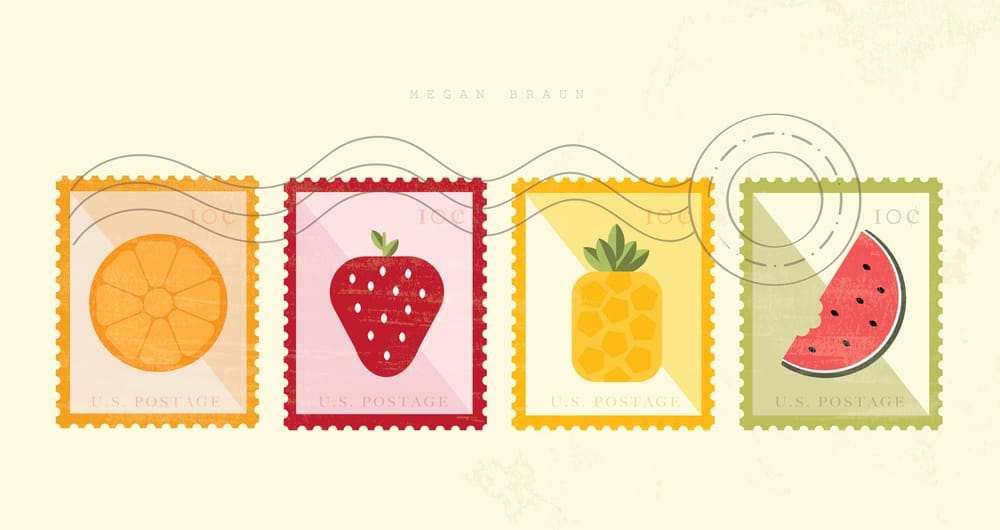 Fruit Stamps - image 1 - student project