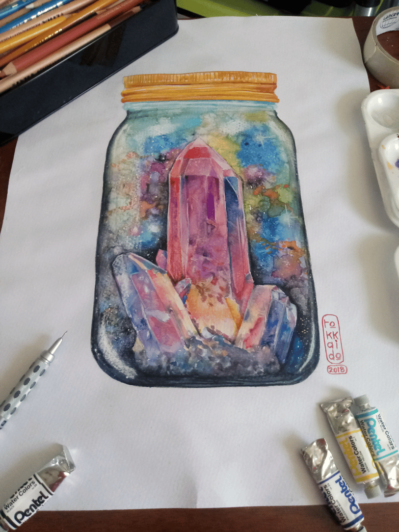 Crystal in a jar Skillshare Student Project