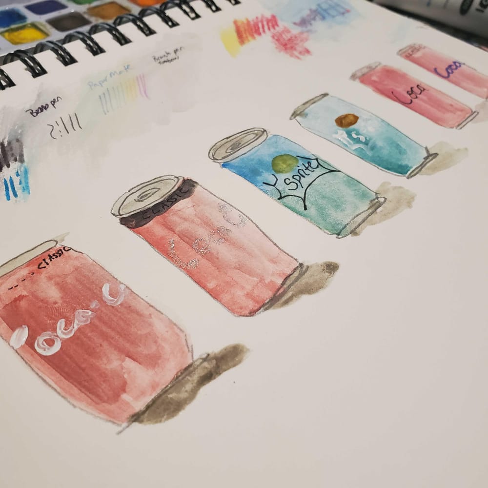 Mix Media Urban Sketching - image 2 - student project