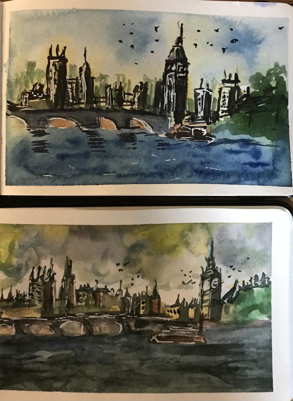 Watercolour landscapes - image 5 - student project