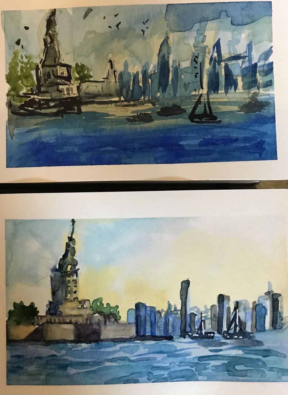 Watercolour landscapes - image 4 - student project