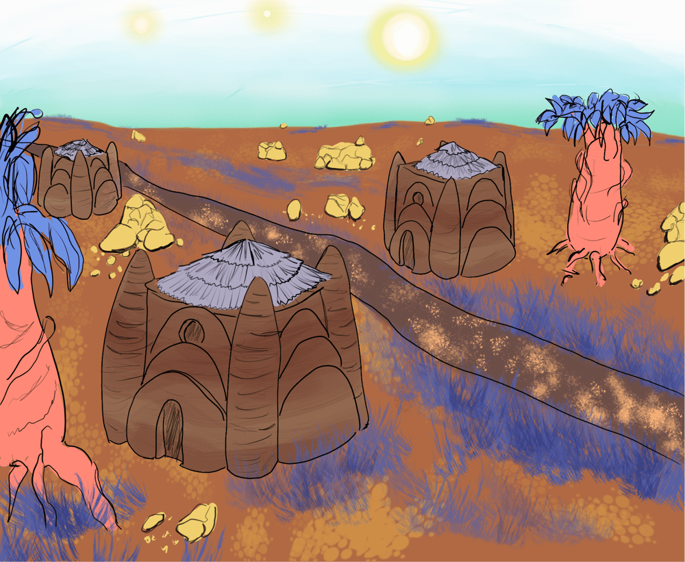 human village - image 1 - student project