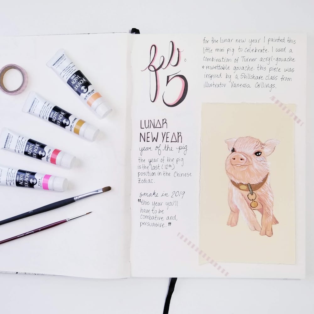 Lunar New Year Mini Pig for Journal - image 2 - student project