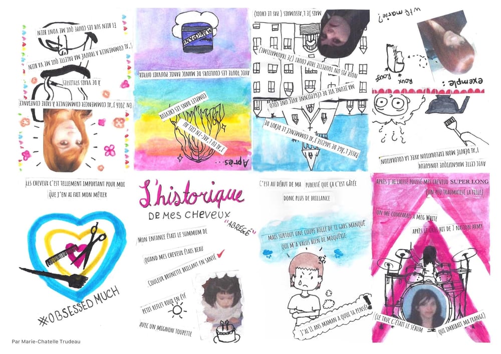 My firts Zine : The History of my hairstyles - image 1 - student project