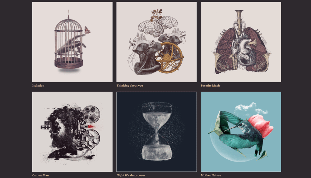 My threadless shop is all about collage - image 1 - student project