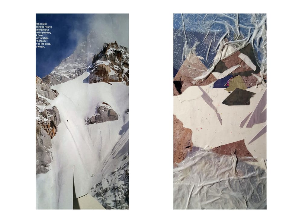 Snow Covered Mountain Collage - image 1 - student project