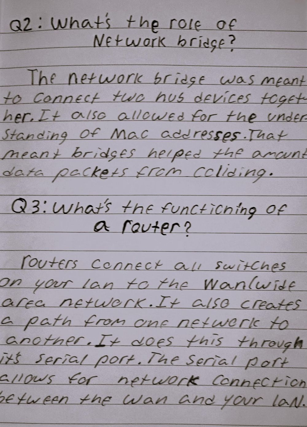 Networking device questions - image 2 - student project