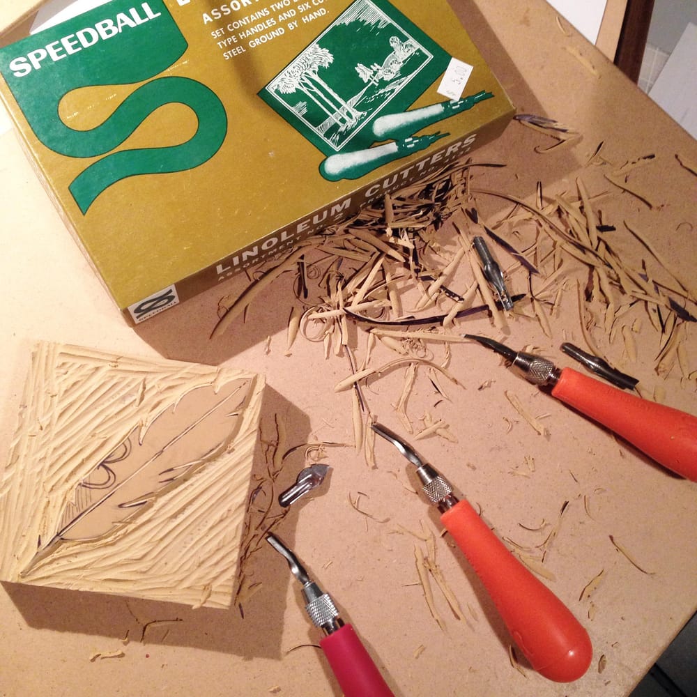 Linocut Memo Books - image 2 - student project