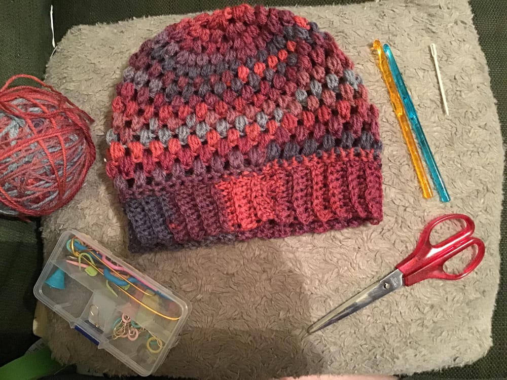 Puff Stitch Beanie - image 1 - student project
