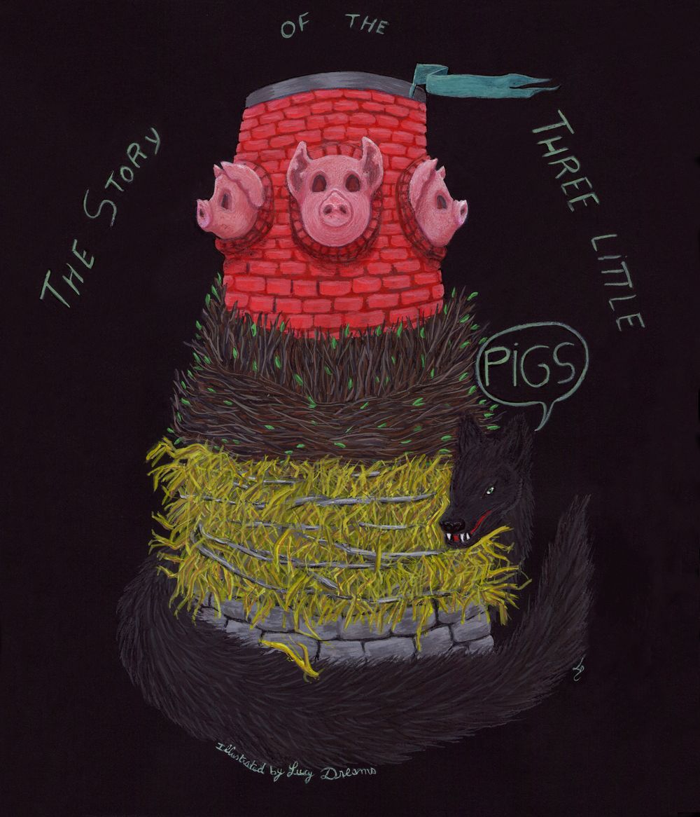 3 little pigs by a french illustrator - image 1 - student project