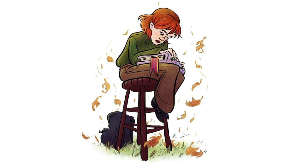 Claire and her books - image 1 - student project