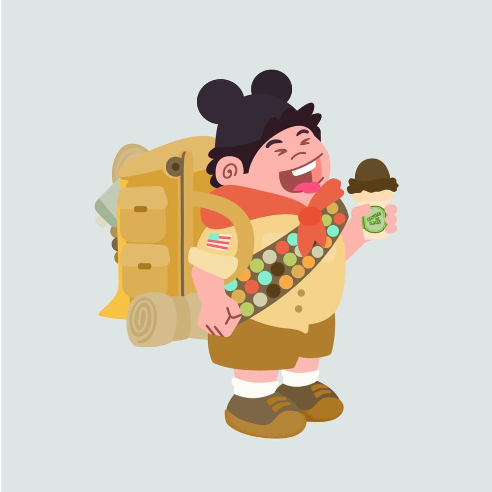 Russel eating Ice-cream - image 4 - student project