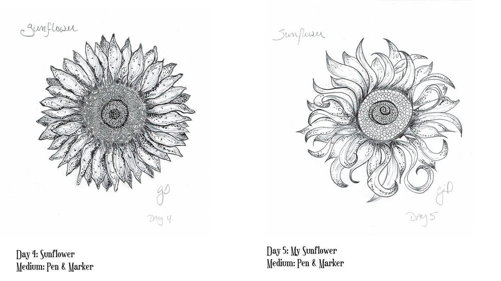 100 Days of Florals 2020 - image 5 - student project