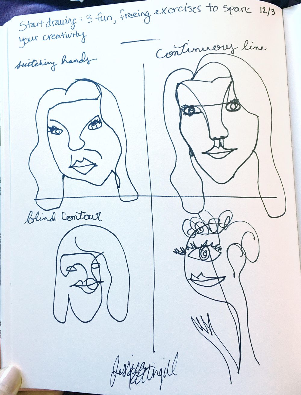 Line Drawing Exercises Skillshare Student Project