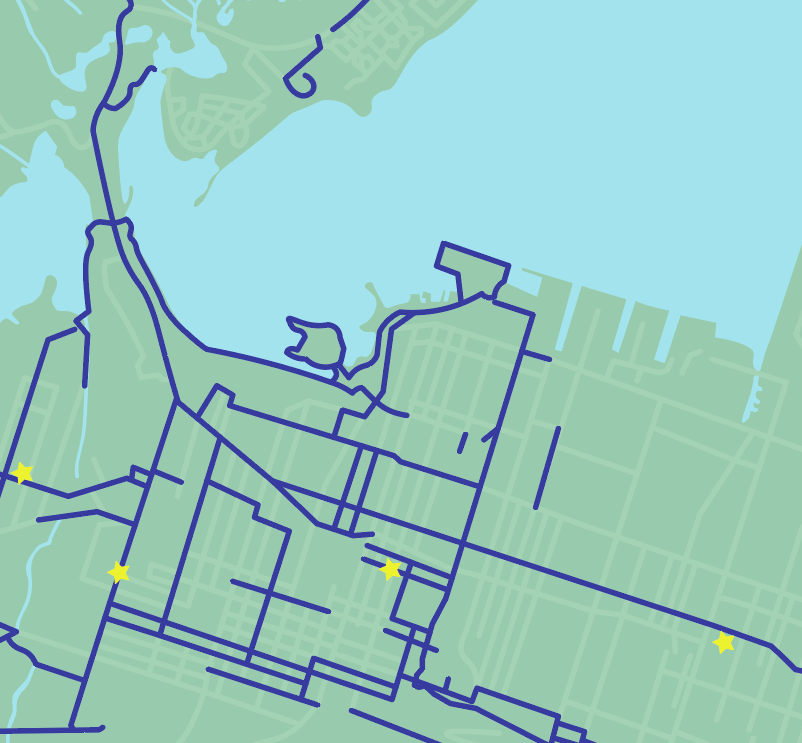 A bicycle map for a city I used to live in - image 1 - student project