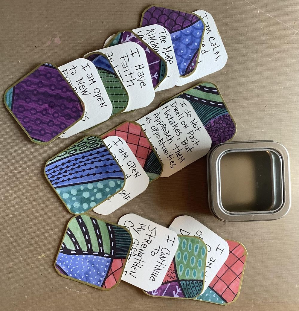 Wisdom cards with Altoid tin - image 1 - student project