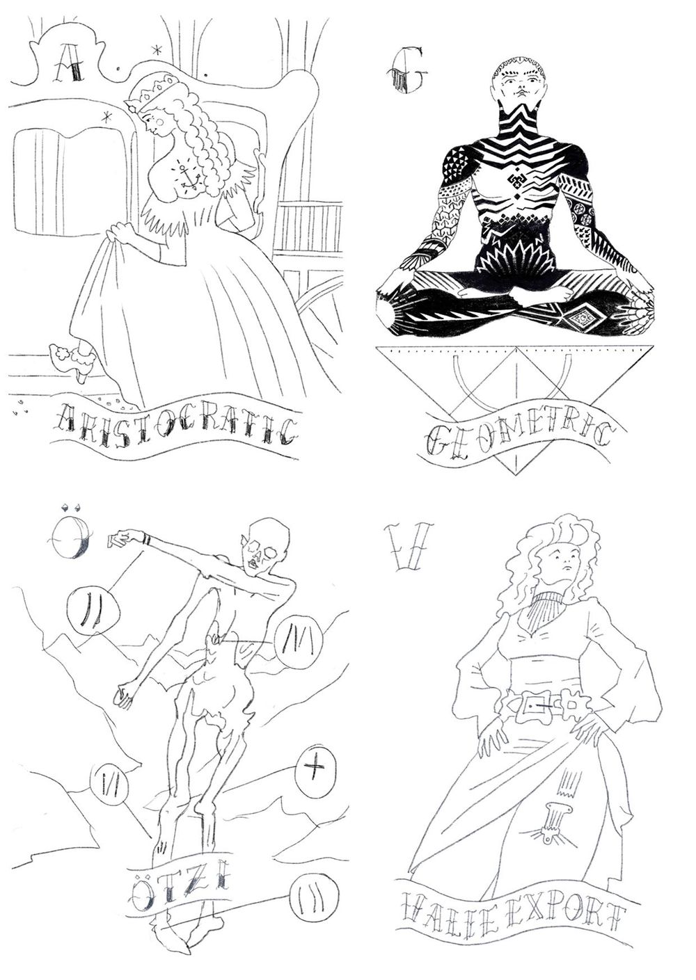 Style class project: 26 Tattoo Alphabet - image 8 - student project