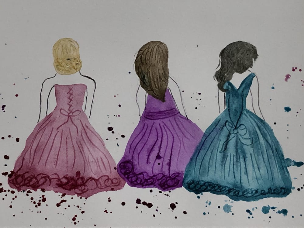 Expressive Watercolor Fashion Illustration - image 1 - student project