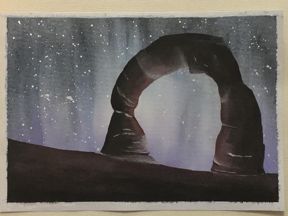 Watercolor Galaxy Magical Landscapes - image 1 - student project