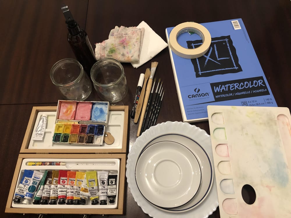 Watercolor tools and materials - image 1 - student project