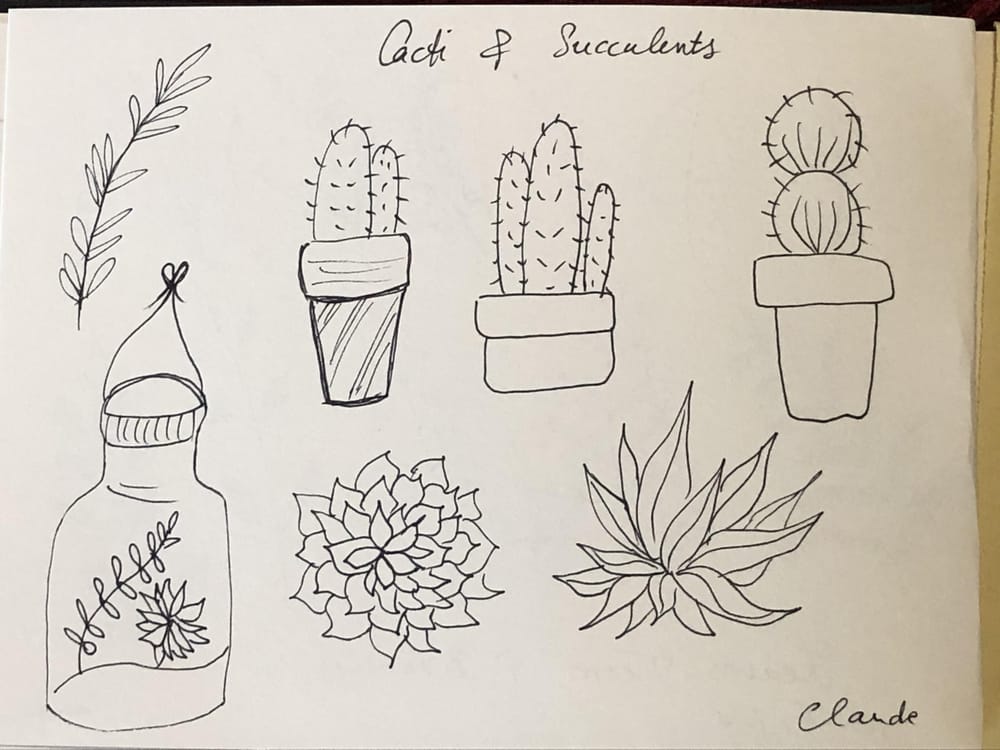 Botanical Line Drawing - image 4 - student project