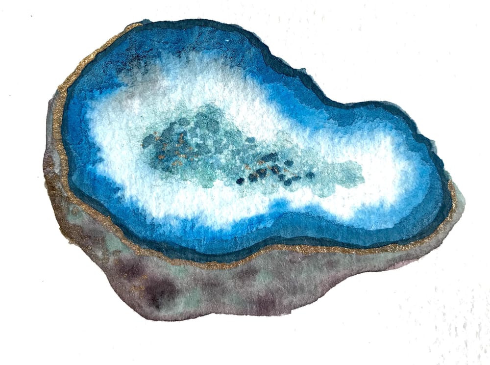 Geodes-Lindsey Starr @artisticisle.watercolor - image 3 - student project
