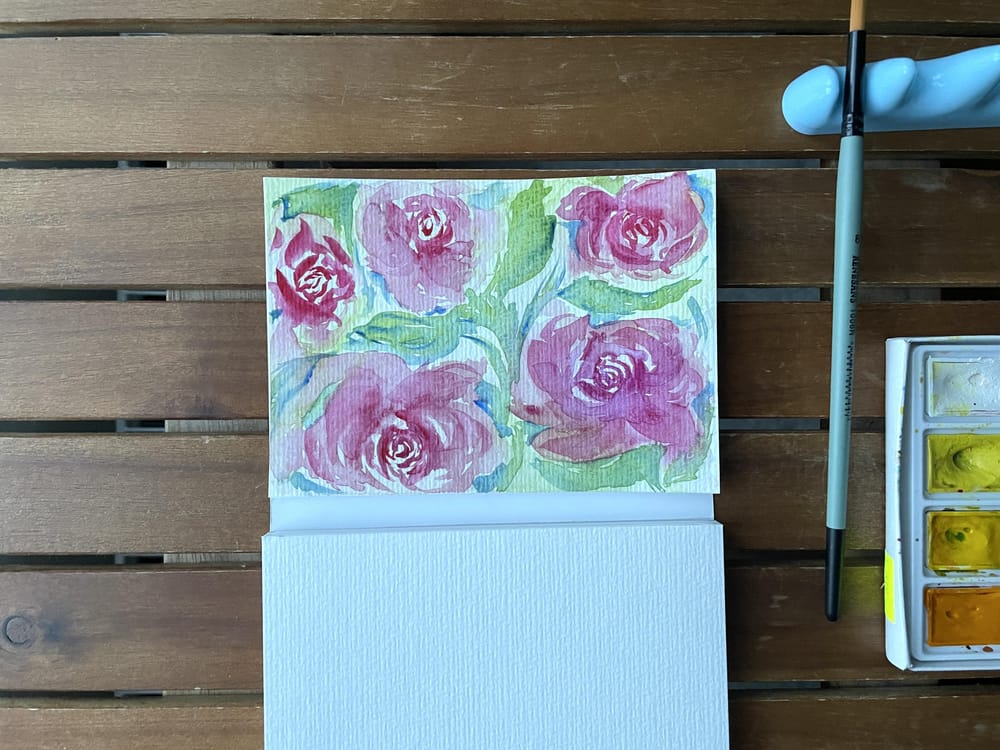 Floral postcard - image 1 - student project