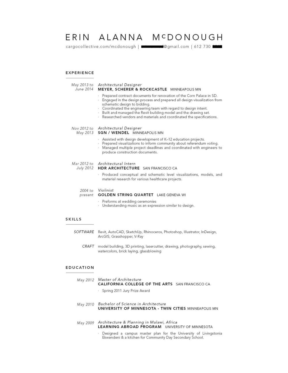 Resume Redesign 2014, 2017 - image 13 - student project
