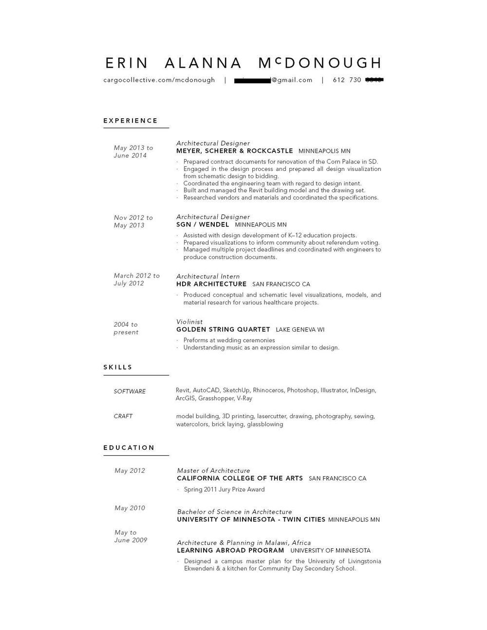 Resume Redesign 2014, 2017 - image 12 - student project