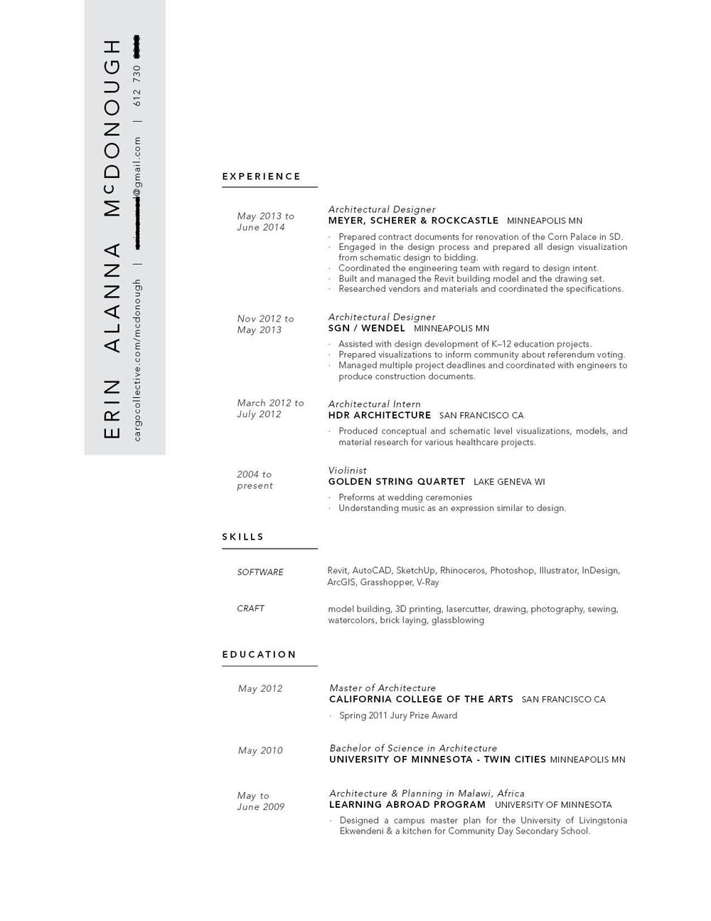 Resume Redesign 2014, 2017 - image 11 - student project