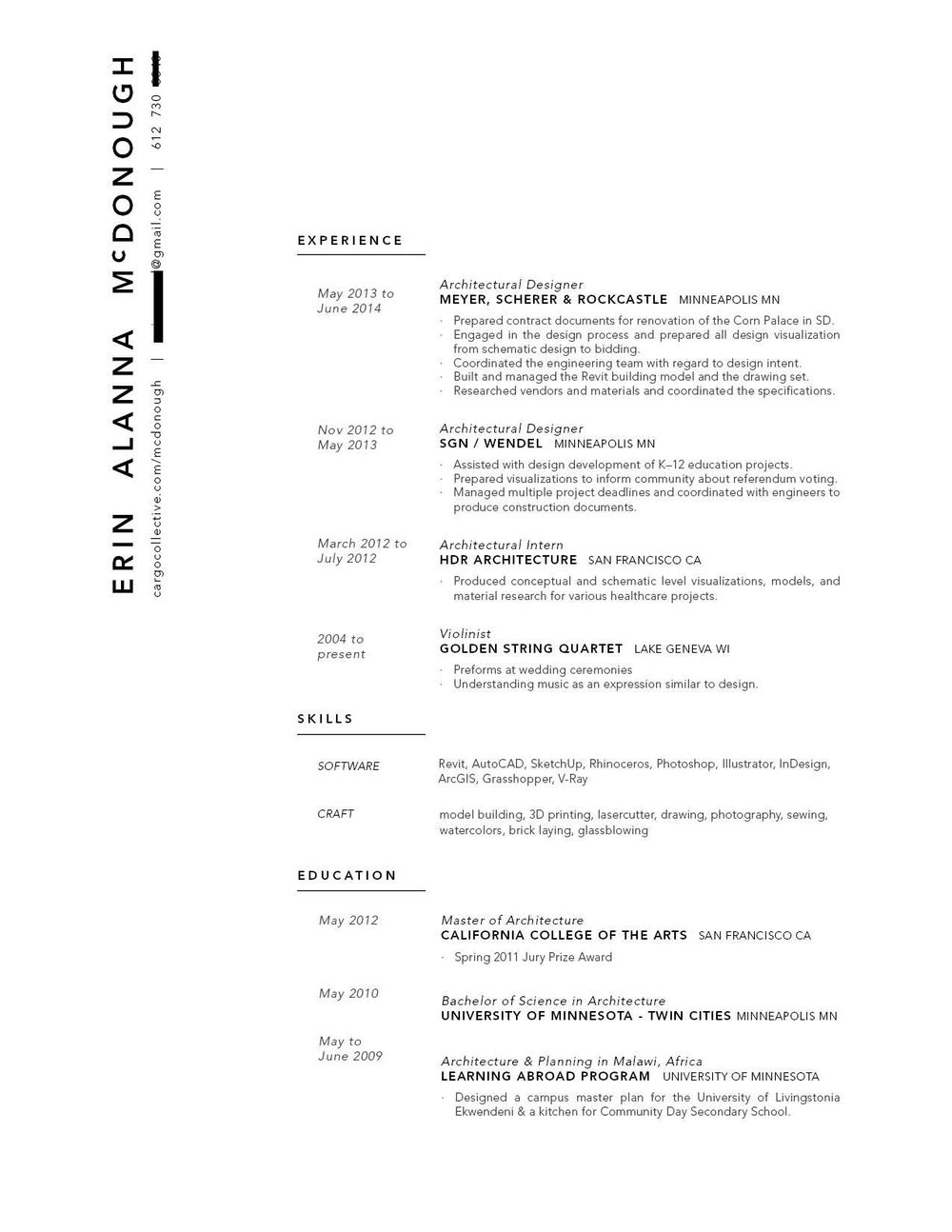 Resume Redesign 2014, 2017 - image 10 - student project