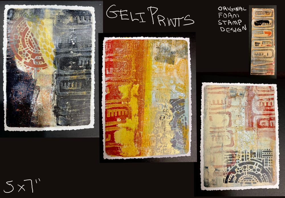 From Craft Foam to Art: Custom Stamp Making for Beginners - image 4 - student project