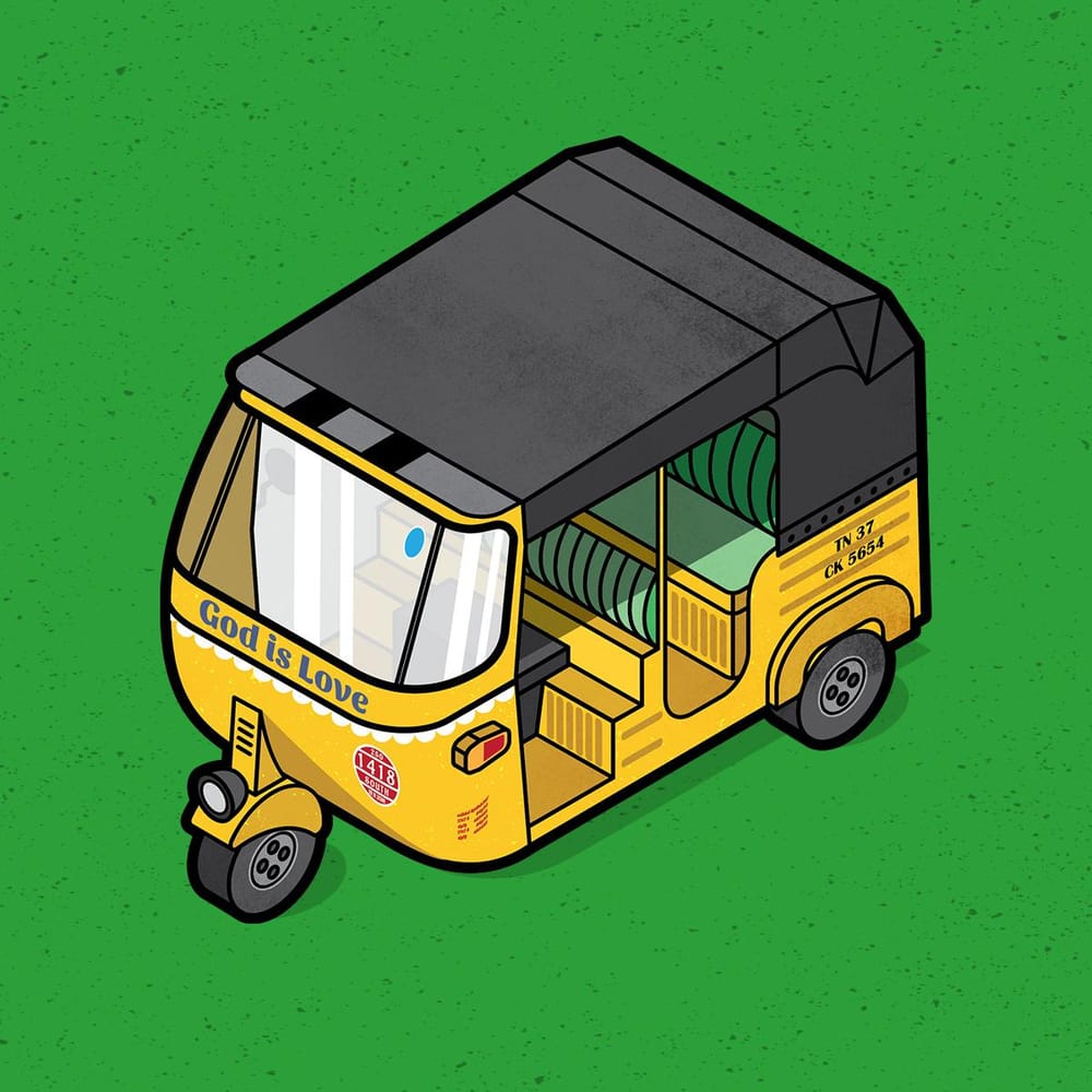 Isometric Auto Rickshaw - image 2 - student project