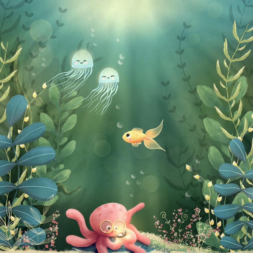 My illustrations with the same techniques and brush set - image 1 - student project