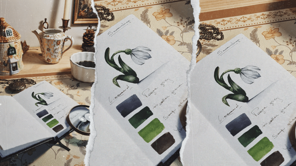 New class : Fleur Perce-Neige réaliste | Realistic Snowdrop - image 1 - student project