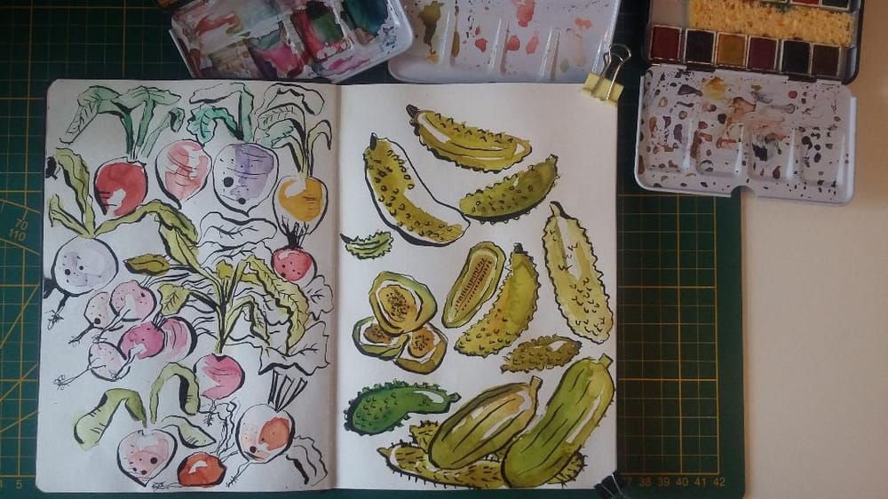 Sketchbook Practice : Create Freely with Ink and Watercolor - image 1 - student project