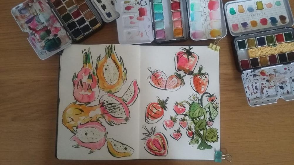 Sketchbook Practice : Create Freely with Ink and Watercolor - image 2 - student project