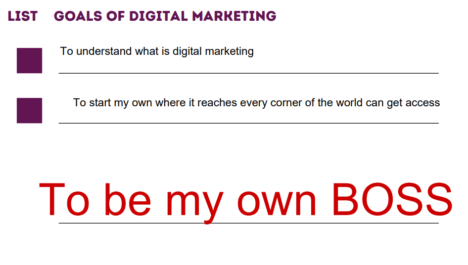 GOALS OF DIGITAL MARKETING - image 1 - student project