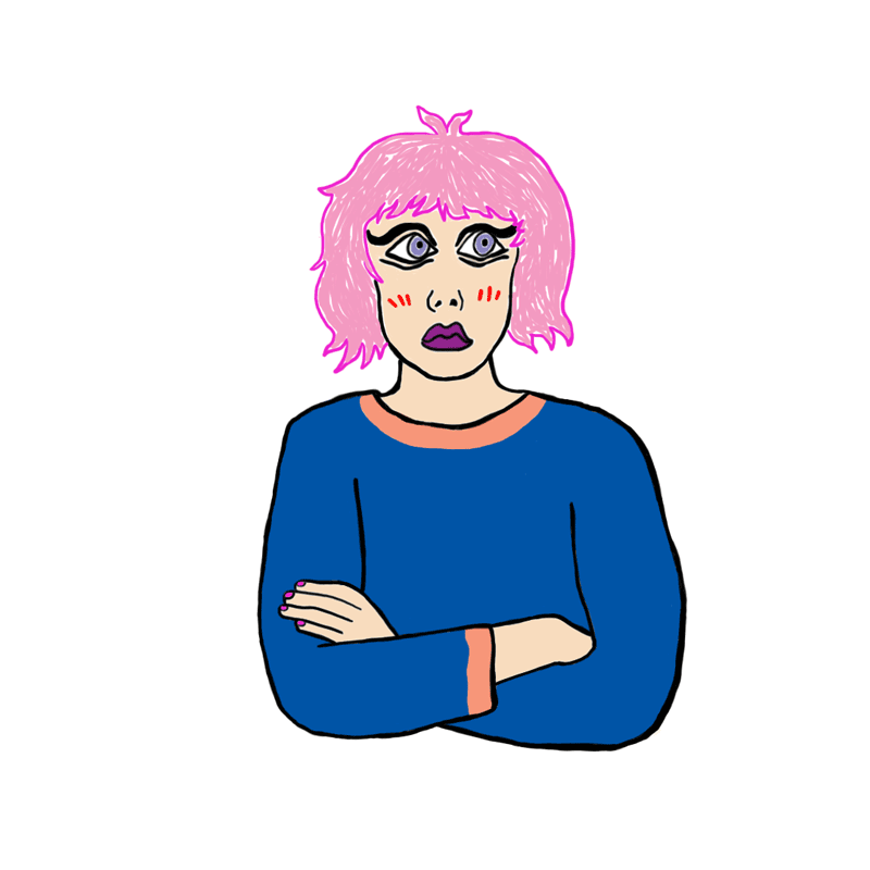 Hair and eyeliner - image 2 - student project