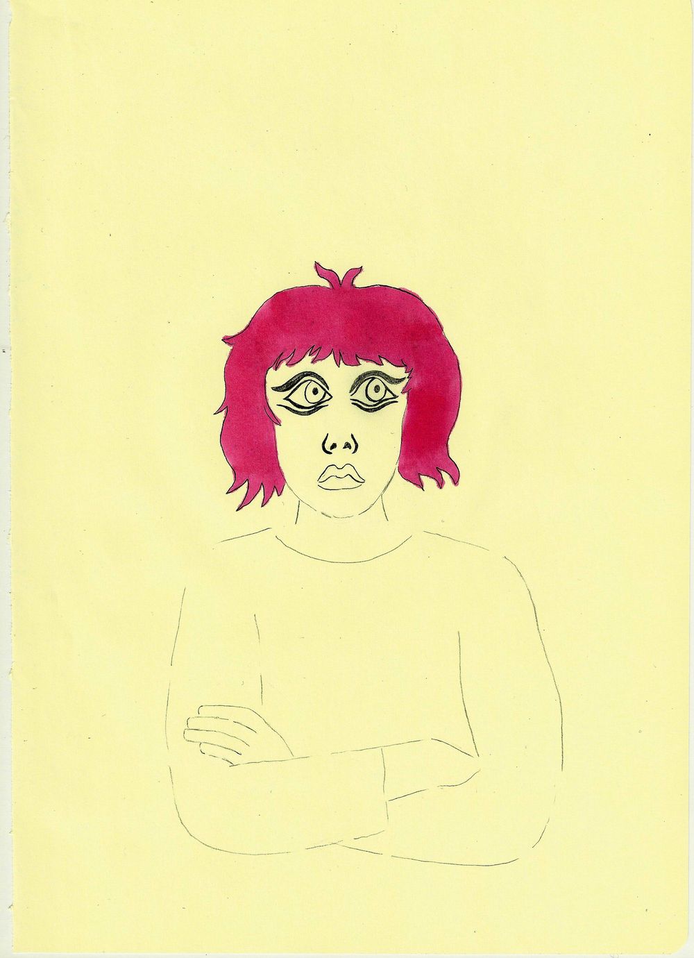 Hair and eyeliner - image 1 - student project