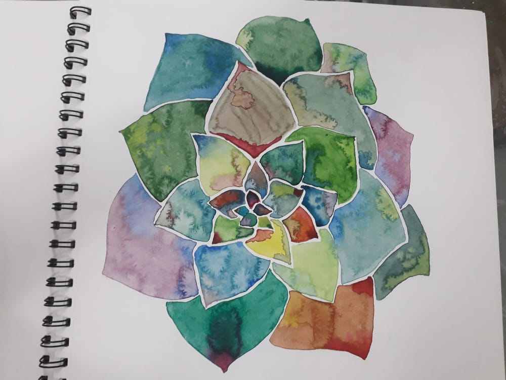 Botanical Watercolors with a Modern Twist - image 3 - student project