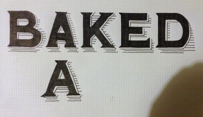 Baked Cakes vintage label / tags - image 3 - student project